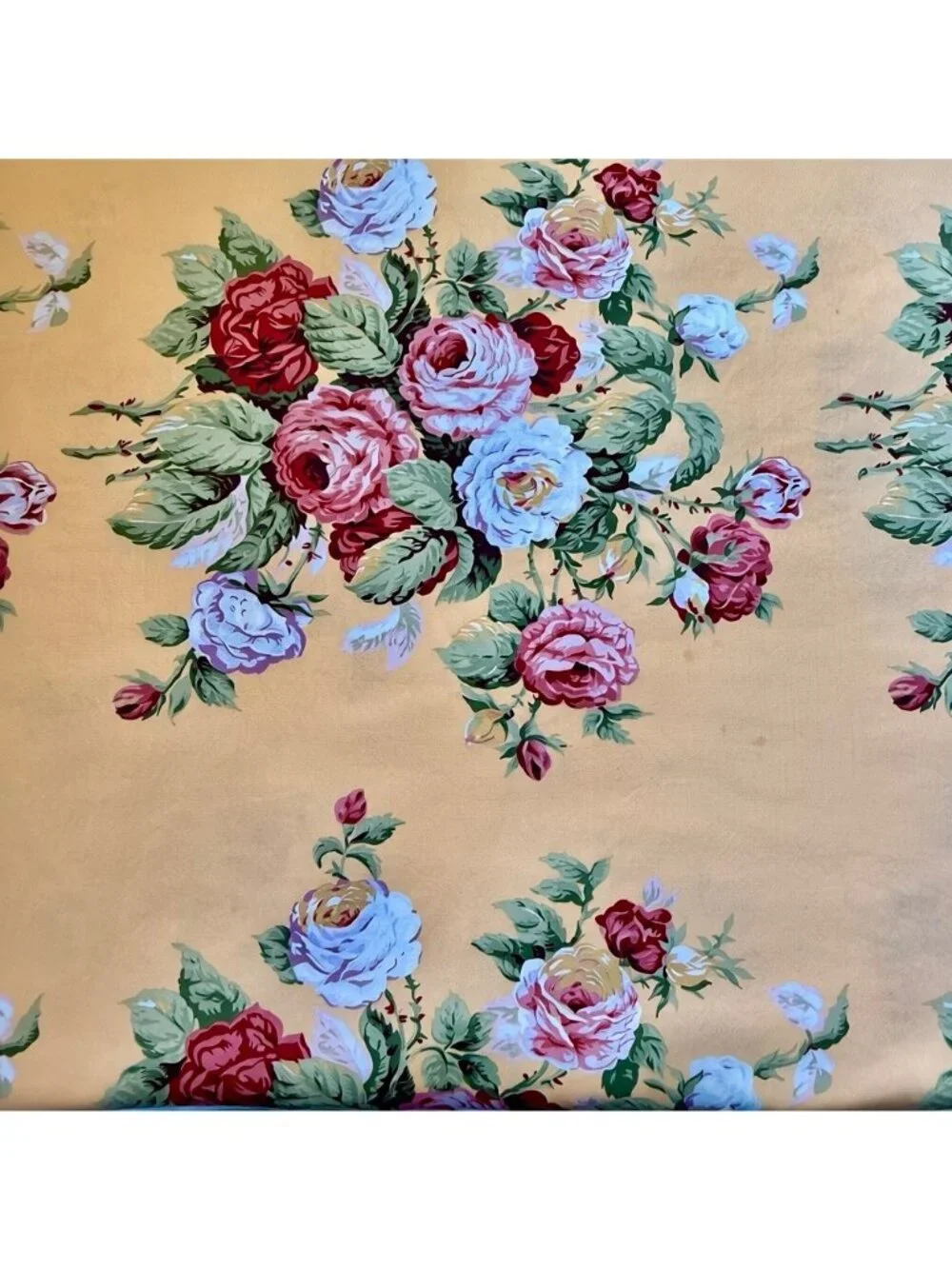 Vintage Ralph Lauren Home Sophie Brooke Queen Size Flat Sheet Floral 100% Cotton - Picture 3 of 8